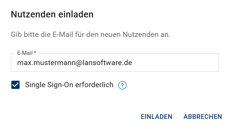Nutzenden einladen